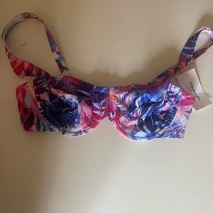 Swimsuits For All Bikini floral bikini top.